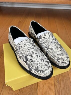 CLOSED Snakeskin-Pattern Penny Loafers size 41